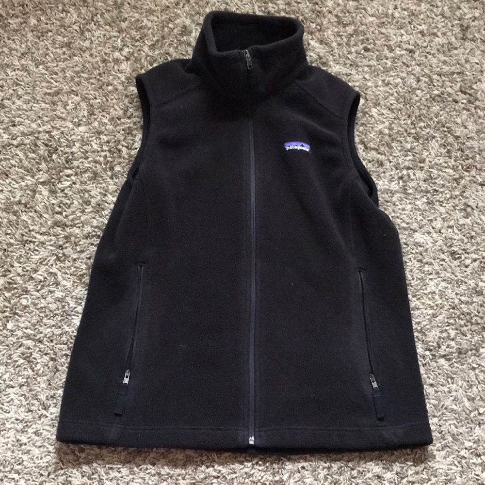 Black Patagonia Fleece Vest